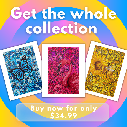 All one color collection (3 prints packaged deal)