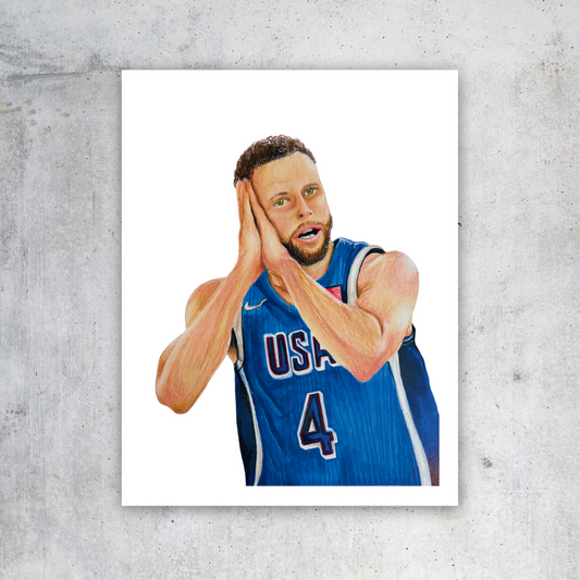 Steph Curry print 8x11"