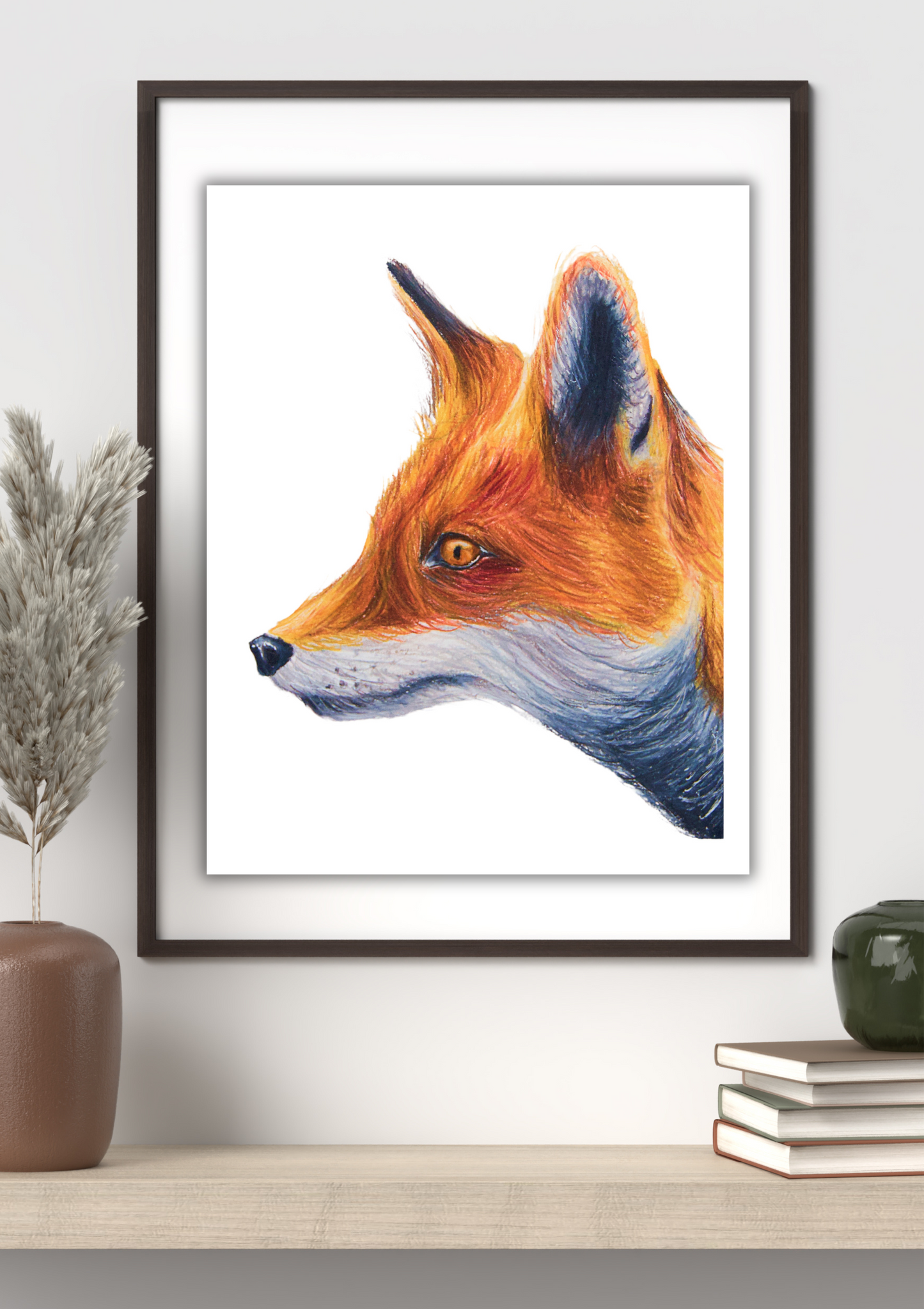 Red fox print 8x11"
