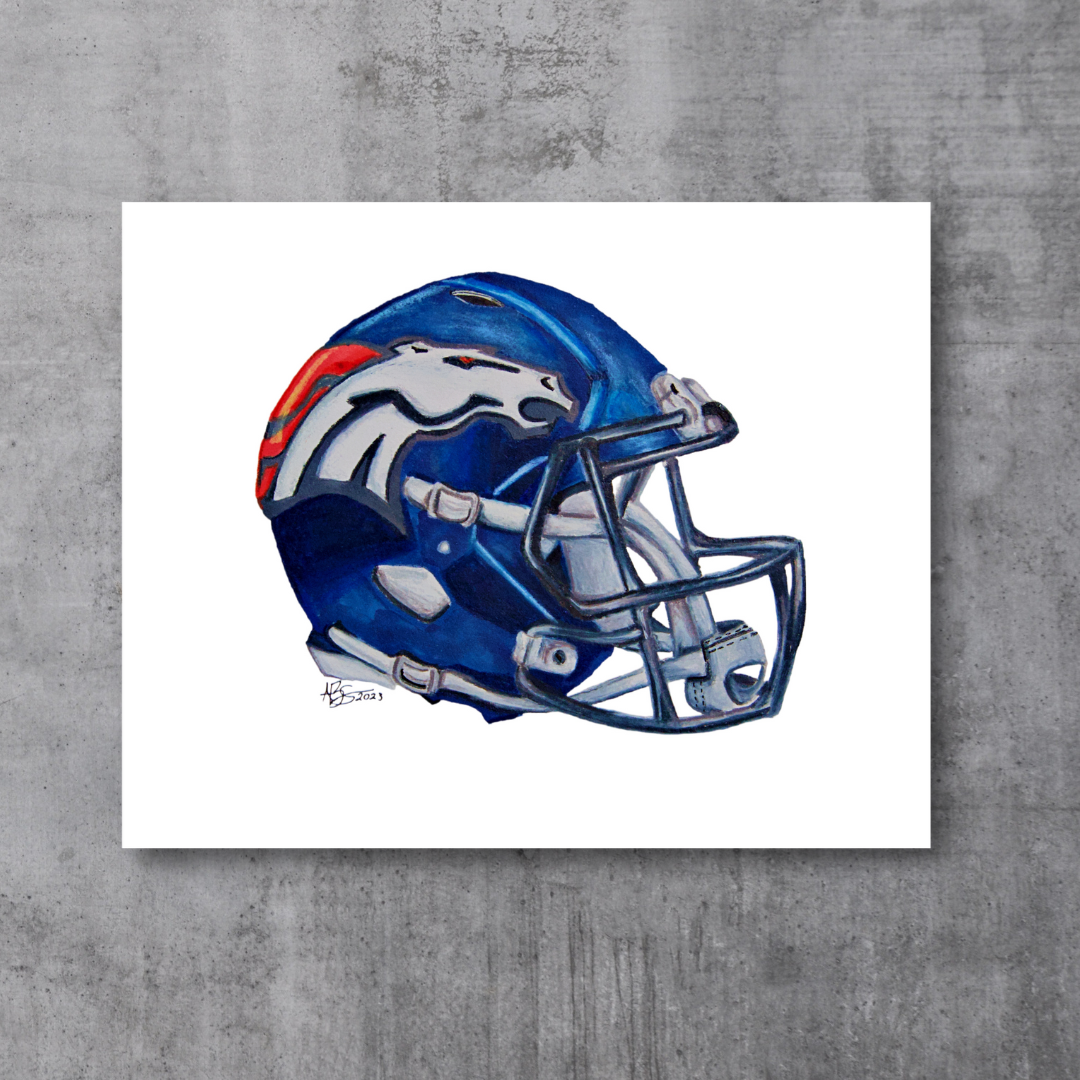 broncos football helmet