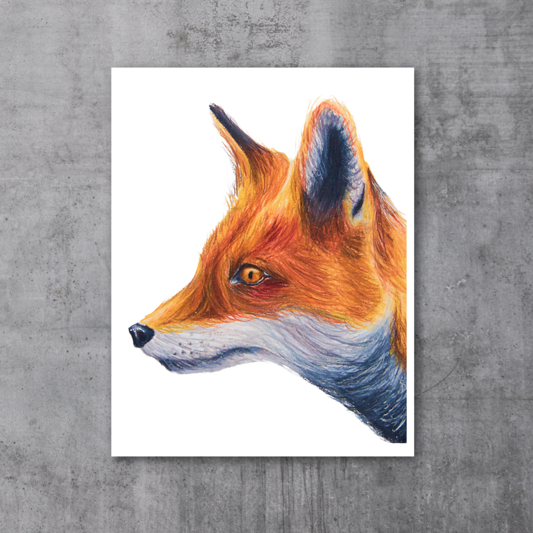 Red fox print