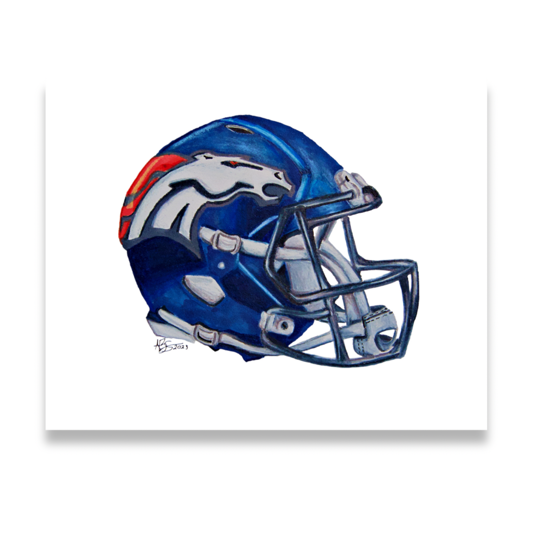 broncos football helmet